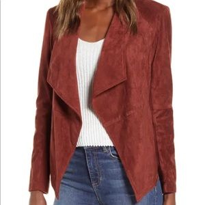 BB Dakota Drape Front Jacket Sz SM Cherrywood